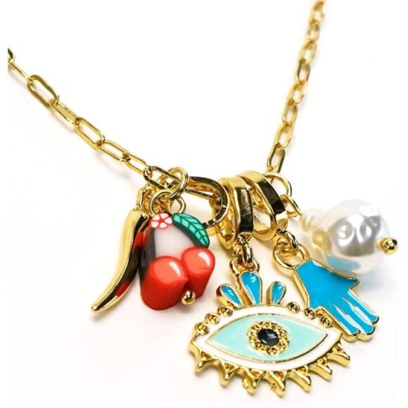 🧿 Evil Eye Protection Necklace | Spiritual Amulet Pendant - Picture 3 of 4